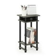 thumbnail image 3 of Furinno 17017 Turn-N-Tube Tall End Table with Bin, French Oak Grey/Black, 3 of 5
