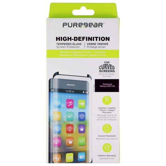 PureGear HD Tempered Glass Screen Protector for Samsung Galaxy S20  5G