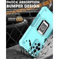 thumbnail image 4 of Funda Super Case para Samsung Z Fold 4, compatible con soporte magnético para coche, protección total de 360°, soporte de anillo, 4 of 5