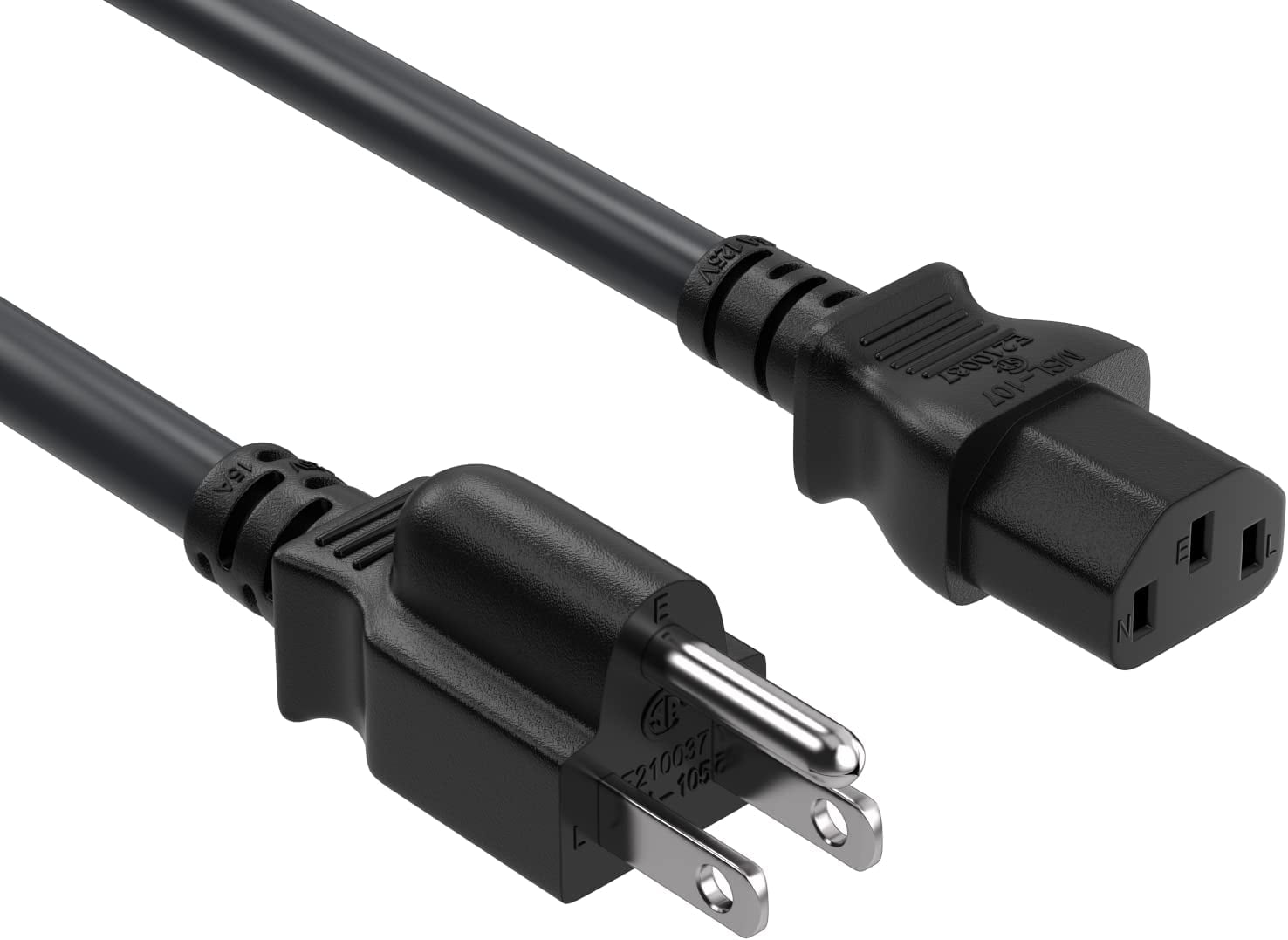 3ft AC Power Cord - NEMA 6-20P To IEC C13 Plug, 14 AWG, 15A/250V (Kentek Brand) 3 thumbnail image