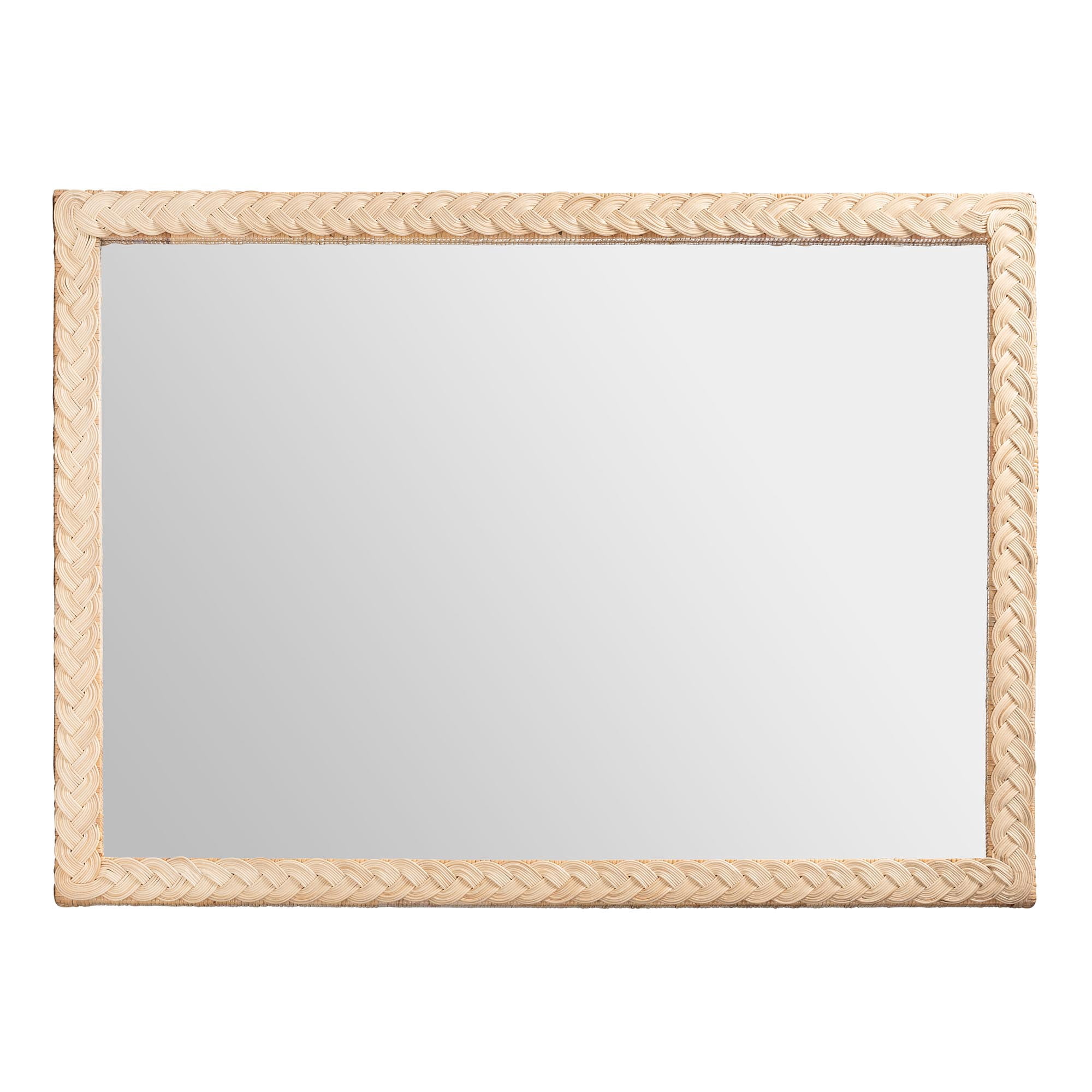 bali & pari Lanica Japandi Mirror, Pale brown