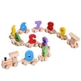 thumbnail image 3 of Building & Construction Toys Wooden Name Digital Year Birthday Train Personalised Educational for Kids, 3 of 8