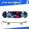 thumbnail image 3 of Complete Skateboards for Beginners,7 Layer Canadian Maple Double Kick Deck,31''Pro Cruiser Framed Skate Board, 3 of 5
