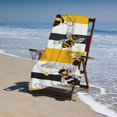 thumbnail image 4 of PHYHOO Beach Towel Cute Bee Theme Sand-Free Microfiber Towel Ultra Soft Fast Dry Pool Towel Absorbent Towel Lightweight Towel for Outdoor Bathroom Swimming 30x60in, 4 of 8