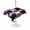 Purple Grey, variant on Outdoor Tablecloth with Umbrella Hole for Patio/Picnic/Party/Camping, Modern Green Grey Waterproof Table Cloth Rectangle Table Cover Washable, Abstract Geometric Color Blocks (60"x 102")