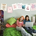 thumbnail image 5 of Pink Coquette Wall Art Prints Set of 4 Preppy Coquette Room Decor Aesthetic Pink Cherry Wall Decor Posters for Bedroom Bathroom Dorm - 10x8Inch (Unframed), 5 of 7