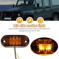 thumbnail image 4 of 10Pcs Amber 2 Led Light Oval Clearance Trailer Car Truck Side Marker Tail Lamp, 4 of 5