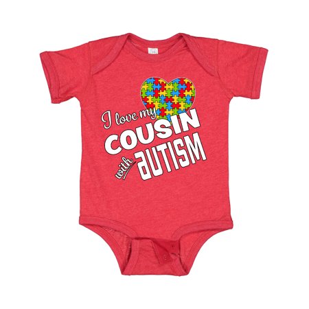 

Inktastic I Love My Cousin with Autism Gift Baby Boy or Baby Girl Bodysuit