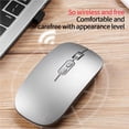 thumbnail image 2 of MesaSe 2.4G Bluetooth Double Mode Rechargeable Souris Sans Fil avec Design Silencieux Rose, 2 of 8