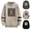 Black, variant on Men's Sweater Christmas Deer Print Stretchy Knit Long Sleeve Crewneck for Holiday Festive Wear