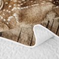 thumbnail image 5 of Erosebridal Cabin Moose Animals Quilt Full for Boys Men, Vintage Farmhouse Full Bedspread Sets, 3pcs, 5 of 7