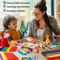 thumbnail image 6 of DIY Knitting Kit,Arts And Crafts School Supplies For Kids Kindergarten School Supplies Set With Glitter Glue Stick Glue Pipe Cleaners Craft And Kids Scissor Gifts For Girls And Boys Age + 50ml, 6 of 9