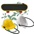 thumbnail image 4 of Hot Selling Pet Helmet Skateboard Set Of 3 Pet Engineering Hat Hard Hat Hamster Lizard Parrot Toy Toys for 3,4,5,6,7 Year Olds, 4 of 6