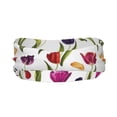 thumbnail image 2 of Rateoe Tulips Flowers Pattern Sports Headbands ,Moisture Wicking Workout Headband, Sweatband Headbands for Running,Cycling,Yoga,Hairband for Women and Men, 2 of 9