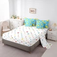thumbnail image 5 of jejeloiu Cartoon Rubber Duck 7-Piece Twin Bedding Sets,Kawaii Ducks Bedding Comforter Set,Cute Animal Sheet Sets For Girls Boys,Microfiber Bedroom Decor Reversible, 5 of 8