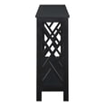 thumbnail image 4 of Convenience Concepts Titan Table Console avec Tablette, Fini Bois Noir, 4 of 7
