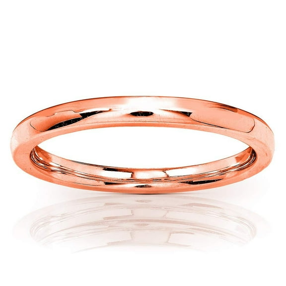 14K Rose Gold Wedding Band 1.7mm