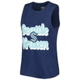 thumbnail image 2 of Women's Concepts Sport Deep Sea Blue/Gray Seattle Kraken Meter Muscle Tank Top & Pants Sleep Set, 2 of 5