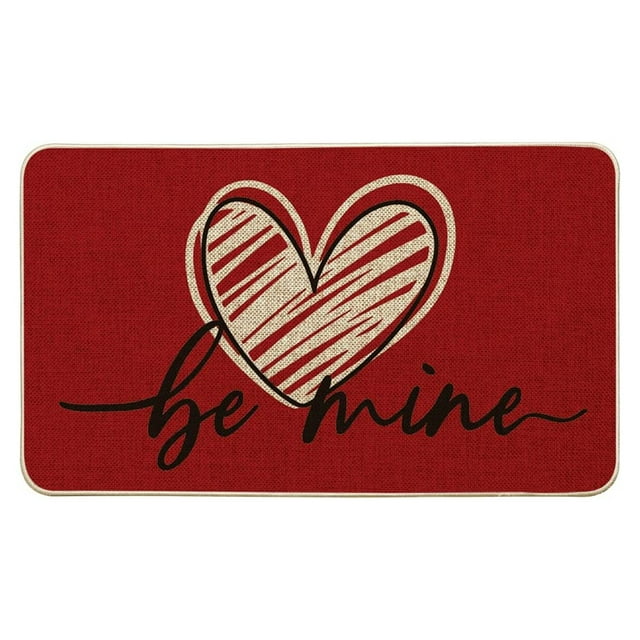 TIELUTT Valentine's Day Floor Mats Holiday Mats Welcome Door Mats Polyester Door Mats Area Rugs 8x5 Hand Knitted Blanket Knitted Throw Blanket Knit Blanket Rug for Living Room Floor