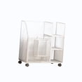 thumbnail image 2 of Colaxi Yoga Mat Storage Rack Workout Equipment Organizer Dumbbells Furniture Multifunction Resistance Bands Fitness Weight Rack Cart, 2 of 7