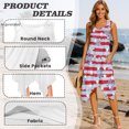 thumbnail image 5 of HELLHERO 1776 2026 Patriotic Pattern Sleeveless Sundress for Party Cocktail Party, Side Pockets Irregular Hem Asymmetric Hem Midi Dress, 5 of 8