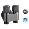 thumbnail image 1 of Universal 1/2 Thread One Into Three Out Faucet Kitchen Stainless Steel Inlet Valve Fitting Valve Toilet Bathroom Fittings, 1 of 5