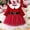 Red#1, variant on SuTry Girls Christmas Plush Princess Dress with Bow Headband and Sash Belt Festive Glitter Party Outfit Set for Kids 1-5 Years(Red#1,18 Months)