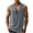 Gray, variant on ZyeKqe Cotton Linen Tank Tops for Men Summer Sleeveless Muscle Shirts Deep V Neck Loose Fitted Beach Top