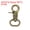 Bronze, variant on Uxcell 8 Pack Swivel Snap Hook, 20mm(3/4") Trigger Snap Heavy Duty Metal Lobster Claw Clasp Lanyard Clips for Straps Bags Belting Leathercraft, Silver White