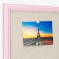 thumbnail image 3 of Framed Linen Bulletin Board x es Fabric Jewelry Organizer Pinboard for Wall Memory Memo Pin Board Pink Linen with Frame, 3 of 7