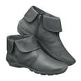 thumbnail image 7 of Ozmmyan Flanged Flat Bottom Side Zipper Low-barrel Leather Zipper Short Women Boots for Women, 7 of 7