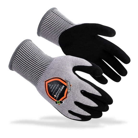 DEXGUARD™ A5 Cut Gloves, Cold Weather 13G Thermal Liner, Water Resistant, Level 4 Abrasion Resistant, Latex Coated - 12 Pack