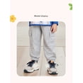 thumbnail image 2 of Bellafa Little Boys Cargo Pants Elastic Waist Casual Cotton Long Jogging Trousers Toddler Kids Jogger Bottoms with Side Pocket 2-7 Years, 2 of 8