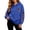Blue, variant on Hoodies Women Halloween Graphic Pullover Sweatshirt Cozy Long Sleeve Casual Tops for Fall Holiday Celebration