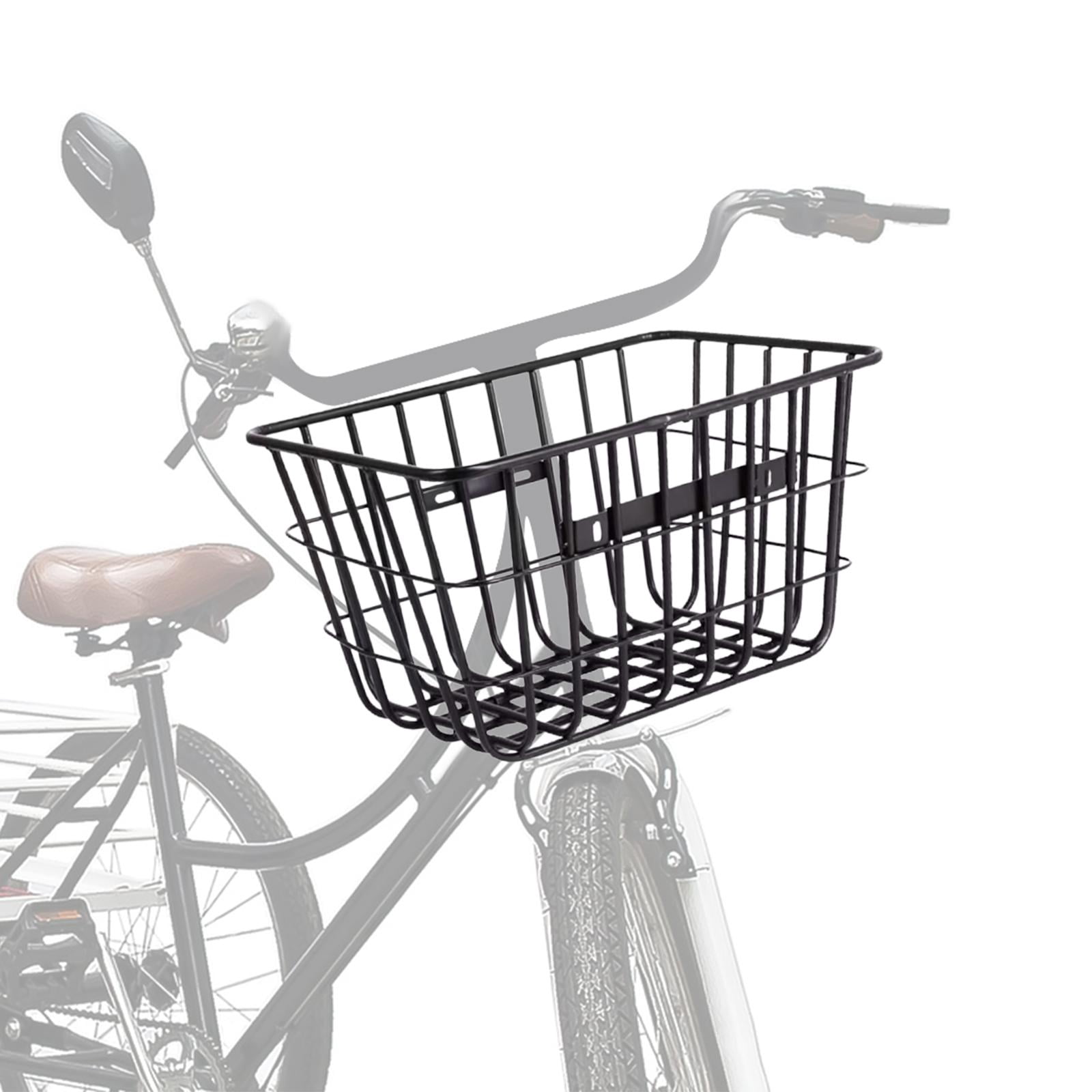 Colaxi Front Rear Bike Basket Cargo Rack. Metal Wire, Basket Cycling Rack Basket for Backyard Cycling Camping Street