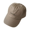 thumbnail image 4 of PMVFHDE Women's Basic Solid Color Classic Soft Top Sun Baseball Cap Khaki, 4 of 4