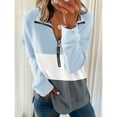 thumbnail image 3 of Sudadera Con Solapa, Holgada, Cómoda, Elegante, Casual, Manga Larga, Para Uso Diario ANGGREK No, 3 of 5