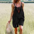 thumbnail image 1 of TIMIFIS Women Summer Loose Solid Sleeveless Jumpsuit Rompers Spaghetti Strap Waist Short Pant Rompers With Pockets Sundresses ummer, 1 of 6