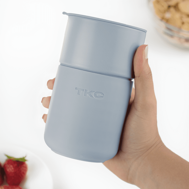 TKC Ceramic Coffee Mug with Lid, Reusable Insulated Ceramic Travel Mug with  Silicone Sleeve, Anti Slip and Reusable Coffee Cup for Office Home