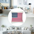 thumbnail image 5 of nygtbtfer American USA Flag Waving in The Air Red Blue White Farmhouse Decor Family Decoration Sign  Linen Home Decorative Throw Pillow Case Cushion Cover Sofa Couch,  White, 5 of 7