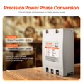 thumbnail image 3 of 20HP 70A 220V Single Phase to 3 Phase Converter, 220V-240V Input/Output, Heavy Duty Motor Starter, 3 of 11