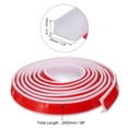 thumbnail image 2 of REGALWOVEN Collapsible Shower Barrier Stopper Water Splash Guard Blocker for Bathroom White 98"Lx0.8"Wx0.5"H, 2 of 6