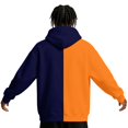 thumbnail image 5 of Men’s Color Block Pullover Hoodie for Men, Contrast Split‑Color Hooded Sweatshirt, Drawstring Kangaroo Pocket Top For Home‑Lounge And Casual Outdoor Activities, 5 of 6