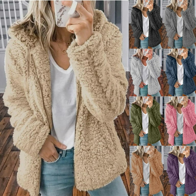 Fluffy teddy bear jacket sale