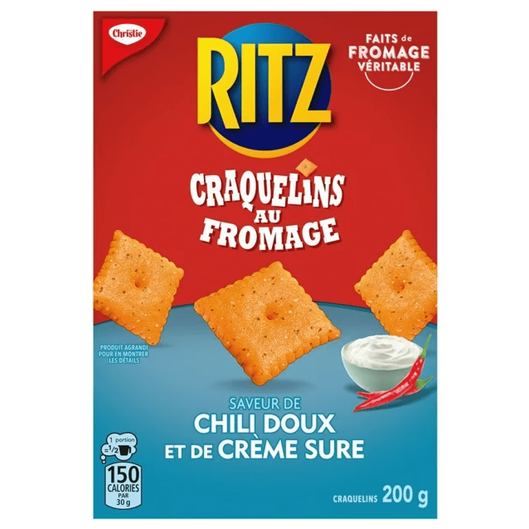 Ritz Cheese Nibs Sweet Chili & Sour Cream Crackers, 200g - Walmart.com