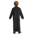 thumbnail image 2 of Kiijoy Toddler Boys Embroidery Thobe Loose Long Sleeve Kaftan Robe with Pocket, Sizes 3-4, 2 of 8
