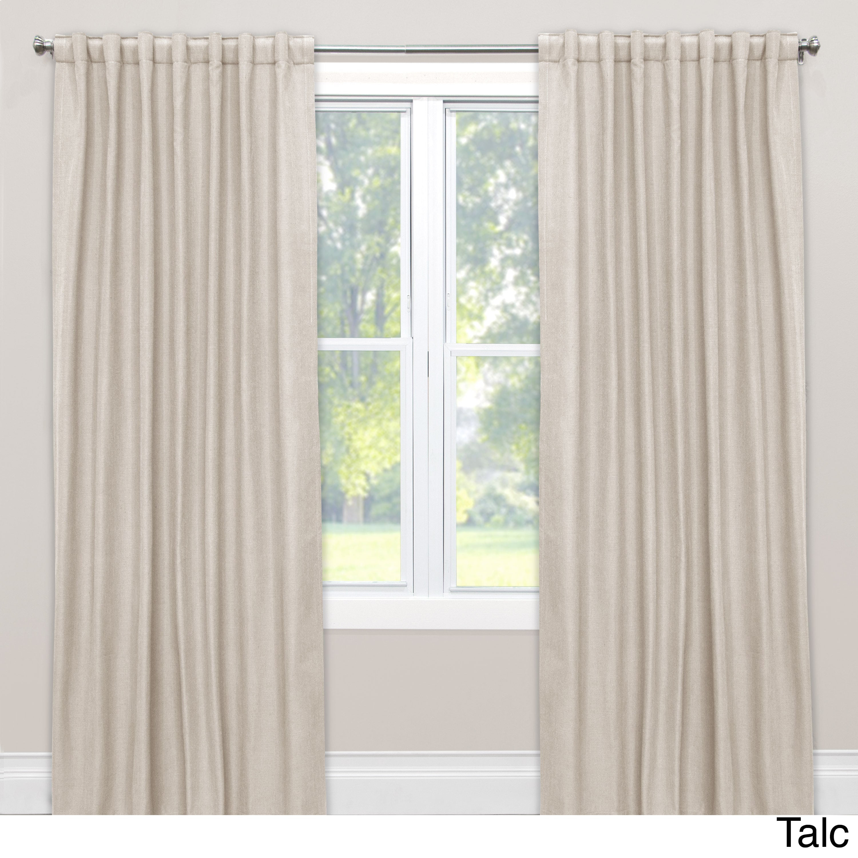 Linen Grey Skyline Curtain Panel 