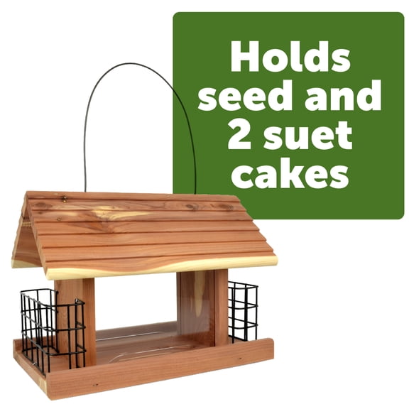Pennington Cedar Grand Snack Shack Bird Feeder 3.75 Pounds