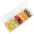thumbnail image 4 of Fruit Vegetable Spice Container with Lid, Plastic Ingredient Container, Ingredient Box, 5 Compartmen, 4 of 5