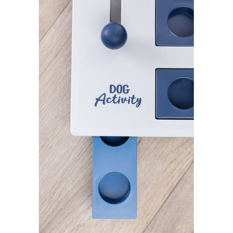 TRIXIE Dog Activity Poker Box 2 Strategy Game, Level 2 Dog Puzzle Toy,  Treat Dispenser